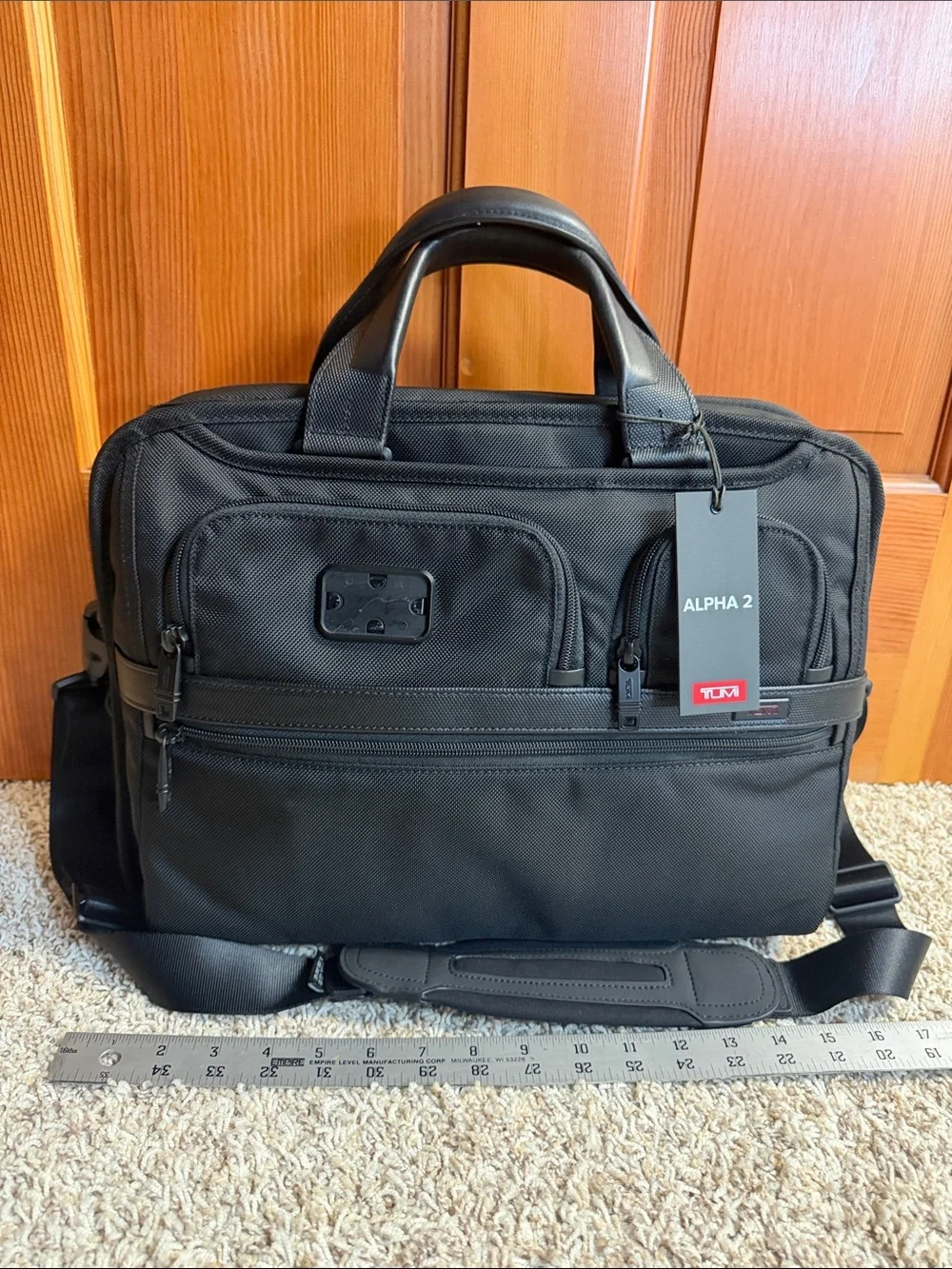 NWT TUMI Alpha 2 T-Pass Laptop Slim Briefcase